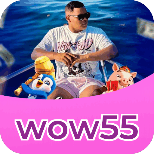 Passo a passo visual mostrando processo de download e instalação do aplicativo wow55