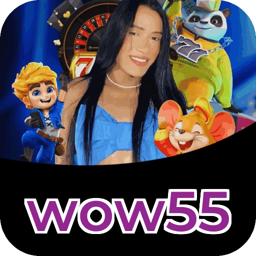 Plataforma wow55 mostrando interface moderna, jogos certificados e recursos de segurança licenciados